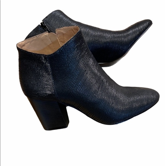 Klub Nico Black Leather Bernarda Booties size  9M - Picture 1 of 9